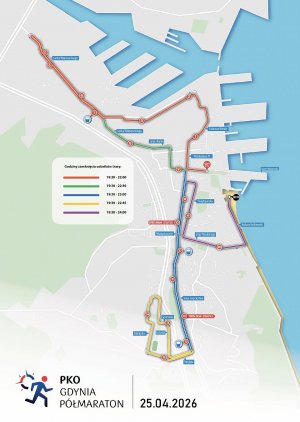 Plan ograniczeń ruchu &ndash; PKO Gdynia P&oacute;łmaraton 2026