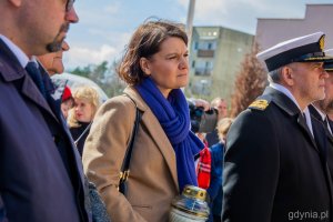 W uroczystościach udział wzięła wiceprezydent Gdyni - Katarzyna Gruszecka-Spychała // fot. Paweł Kukla