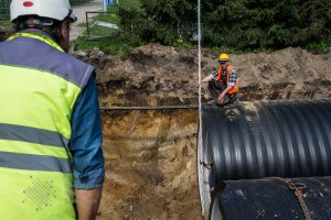 Rewitalizacja osiedla ZOH – budowa zbiornika retencyjnego fot. Laboratorium Innowacji Społecznych 