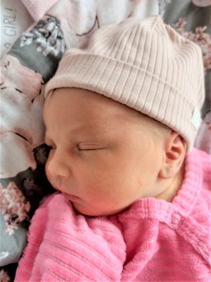 Zuzanna, 51cm, 3270g, 22.02.2023 // fot. Szpitale Pomorskie Sp. z o.o.