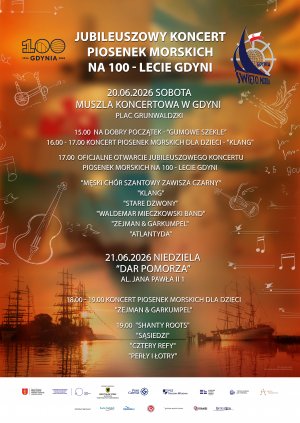 Koncert jubileuszowy piosenek morskich na 100-lecie Gdyni