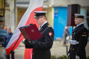 Miejskie uroczystości pod pomnikiem Ofiar Terroru Komunistycznego przy ul. Pułaskiego, fot. st. chor. szt. mar. Piotr Leoniak