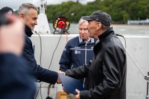 Wręczenie odznaczeń z okazji 60-lecia Pomorskiego Związku Żeglarskiego (fot. Kamil Złoch)