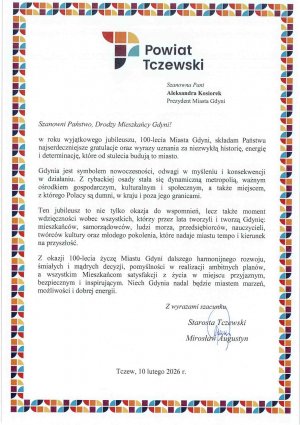  Kto złożył życzenia Gdyni?