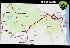 GFNY mapa, trasa 80km, fot. materiały prasowe