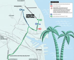 Zmiany w organizacji ruchu podczas festiwalu Open’er Festival