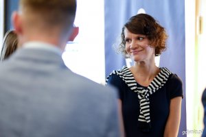 Konferencja podsumowująca 18. edycję Volvo Gdynia Sailing Days. Na zdjęciu wiceprezydent Katarzyna Gruszecka-Spychała fot. Dawid Linkowski