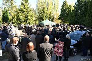 Uroczystości pogrzebowe Leszka Kopcia na Cmentarzu Łostowickim w Gdańsku (fot. Michał Puszczewicz)