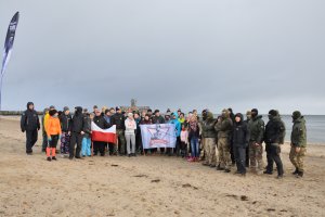 Trenowali na plaży w słusznej sprawie