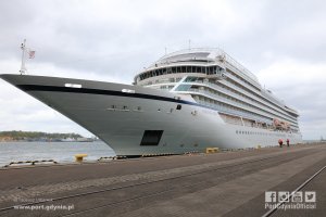 Viking Sea cumuje w Gdyni / fot. Tadeusz Urbaniak Port Gdynia