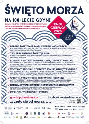 Plakat Święto Morza 2026 na 100-lecie Gdyni