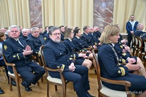 Przedstawiciele senatu uczelni podczas uroczystości z okazji święta Uniwersytetu Morskiego // fot. Magdalena Czernek