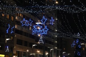 Świąteczne iluminacje na placu Kaszubskim // fot. Michał Puszczewicz