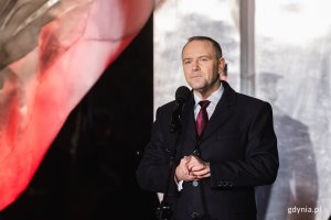 Prezydent Polski podczas uroczystego przem&oacute;wienia 