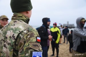 Odważny trening na plaży w Babich Dołach // fot. Paweł Kukla