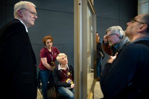Wernisaż otwarcia wystawy "Rozproszenie. Emigracja Marca'68", fot. Renata Dąbrowska  