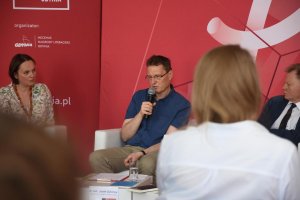 Konferencja Nagrody Literackiej Gdynia 2018, podczas której ogłoszono pełną listę nominowanych, fot. Kamil Złoch