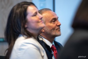 W konferencji uczestniczył prezydent Gdyni Wojciech Szczurek // fot. Dawid Linkowski