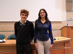 Na zdjęciu nowy przewodniczący Aleksy Żukowski i nowa wiceprzewodnicząca Milena Kamińska