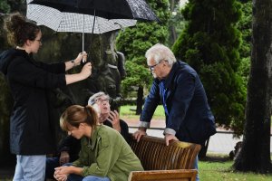 Janusz Gajos, Marta Nieradkiewicz i Mateusz Kościukiewicz to gwiazdy nowej produkcji Jacka Bromskiego, fot. Jan Ziarnicki