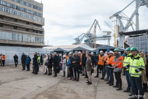 Uroczystość odbioru jednostki przez zamawiającego ze stoczni Crist w Gdyni, fot. Kamil Złoch