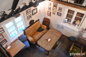 Wnętrze Cafe Strychu