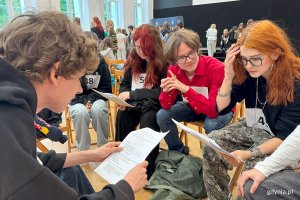 Casting do spektaklu „Sekret", na zdjęciu młodzież z II i V LO w Gdyni (fot. Katarzyna Balcerzak)