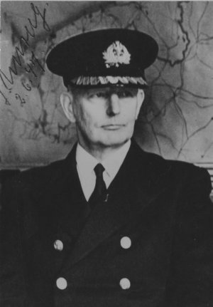 Kontradmirał Józef Unrug, 1947, fot. Muzeum Marynarki Wojennej