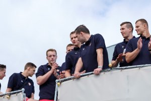 Prezentacja zespołów Vistal Gdynia i Spójnia Gdynia / fot. D. Linkowski