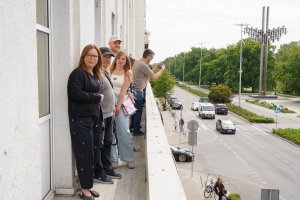 Po gdyńskim urzędzie oprowadzała wiceprezydentka Gdyni Oktawia Gorzeńska 
