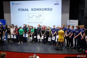 Finaliści konkursu „Junior Biznes” odebrali nagrody i wyróżnienia podczas Gali Finałowej w Gdyńskim Centrum Filmowym, fot. Dawid Linkowski