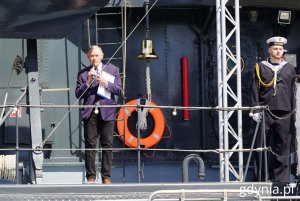 Na zdjęciu: Aleksander Gosk, zastępca dyrektora Muzeum Marynarki Wojennej w Gdyni (fot. Magdalena Starnawska)