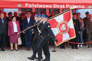 Poczet sztandarowy PSP Gdynia (fot. Magdalena Starnawska)