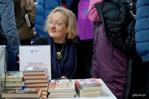 Aleksandra Boćkowska podczas spotkania z czytelnikami na Targach Książki w Gdyni