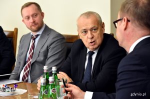 Ambasador Republiki Finlandii - Juha Tapio Ottman 26 lutego był gościem prezydenta Gdyni Wojciecha Szczurka // fot. Kamil Złoch
