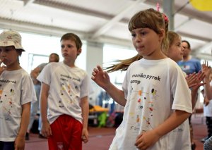 Monika Pyrek Camp w hali lekkoatletycznej Gdyńskiego Centrum Sportu, fot. Kamil Złoch