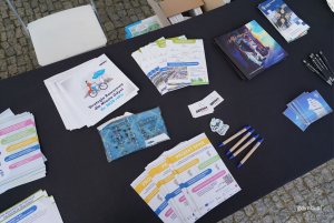 Gadżety informacyjne (fot. Magdalena Starnawska)