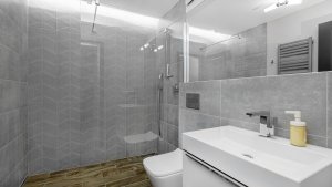 Gdynia Redłowo - Apartamenty Park Technologiczny,  łazienka w jednym z apartament&oacute;w