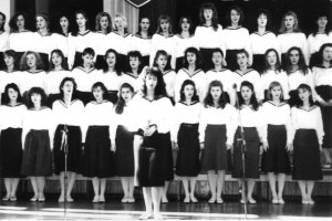 Występ chóru w latach 80.