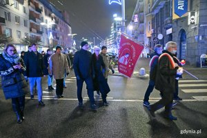 Przemarsz ulicami Gdyni // fot. Magdalena Czernek
