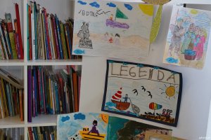 Część prac biorących udział w konkursie plastycznym