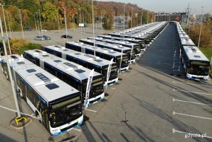 55 nowoczesnych i ekologicznych autobusów trafiło do Gdyni // fot. Michał Puszczewicz