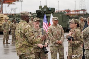 Żołnierze z 598. Brygady Transportowej US Army