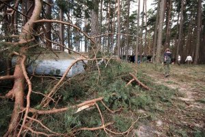 Harcerski Obóz w Czernicy po nawałnicy z 11.08 // fot. Michał Wach