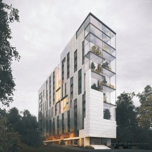 Nowy budynek  AMW wg koncepcji projektantów // wiz. Kowalski Architekci Sp. z o.o.