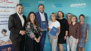 Podpisanie umowy partnerskiej między Gminą Miasta Gdyni a Gdyńską Fundacją Dom Marzeń, fot. LIS