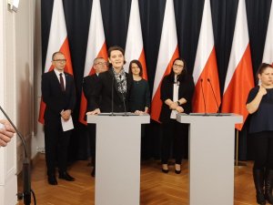 Podczas uroczystości w Warszawie głos zabrała wiceprezydent Gdyni Katarzyna Gruszecka-Spychała // fot. materiały prasowe