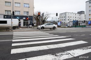 Nowe przejście dla pieszych przy ul. Śląskiej, fot. Kamil Złoch