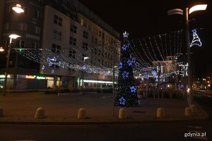 Świąteczne iluminacje na placu Kaszubskim // fot. Michał Puszczewicz