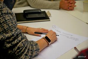 Kartka z wnioskami z dyskusji prowadzonej podczas warsztatów 